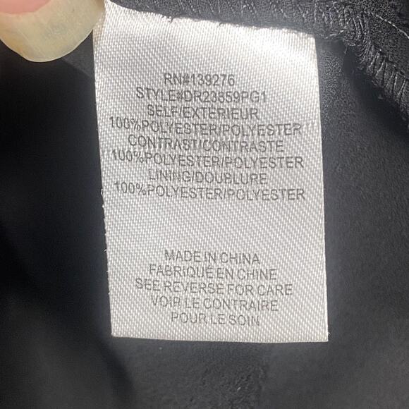 DR2 By Daniel Rainn Top Womens Size S Long Sleeve Blouse Abstract Sheer Sleeve - Picture 4 of 5